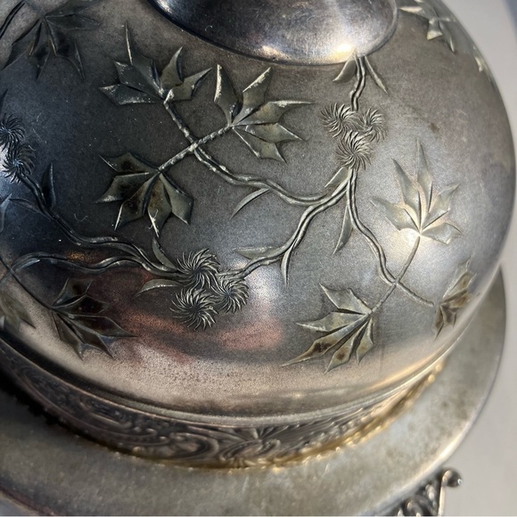 Vintage Silver Plated Butter Dish - Picture 7 of 9